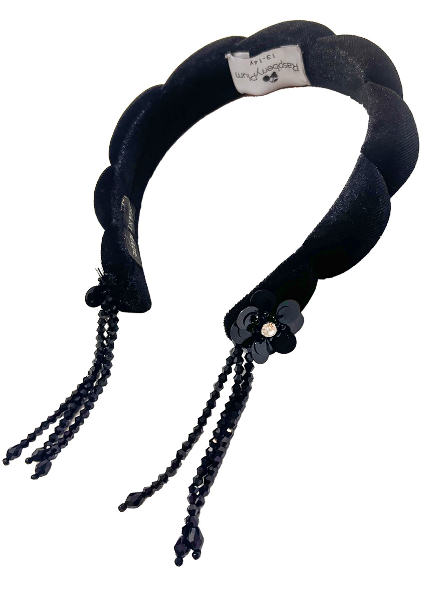 FLORA HAIR BAND BLACK