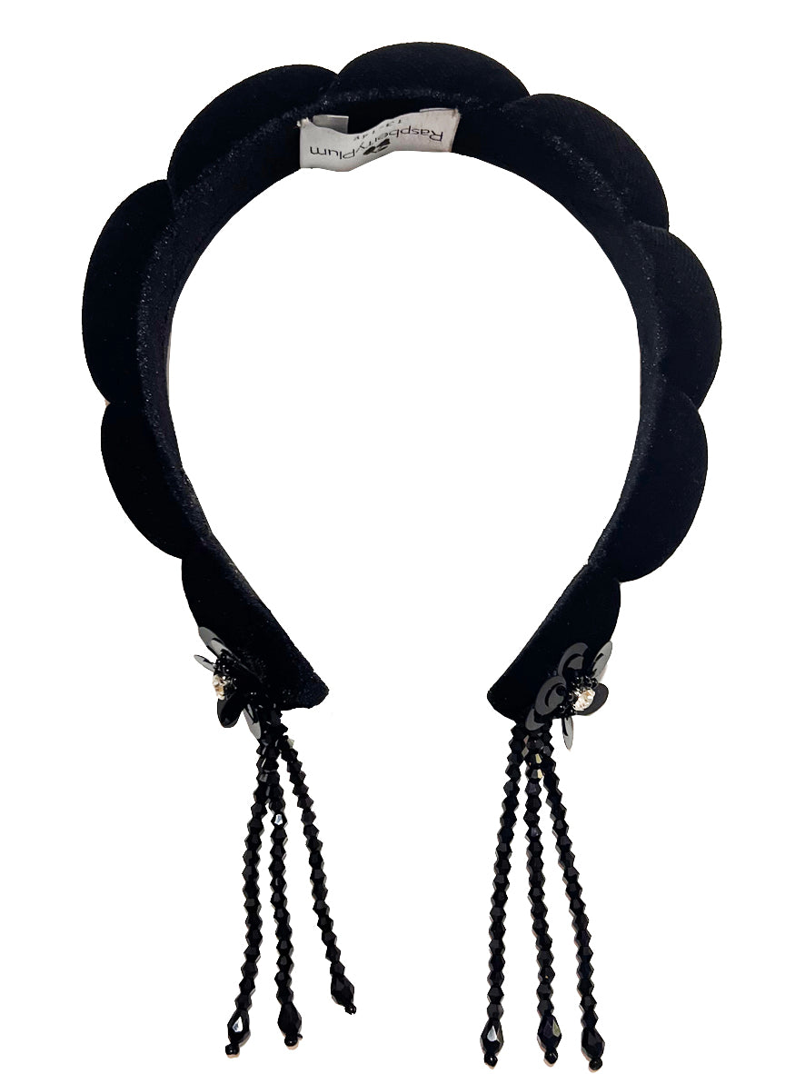 FLORA HAIR BAND BLACK